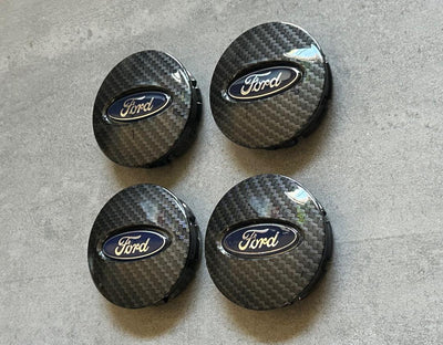 Ford Explorer Carbon Fiber Effect Wheel Center Cap x4 Set OEM