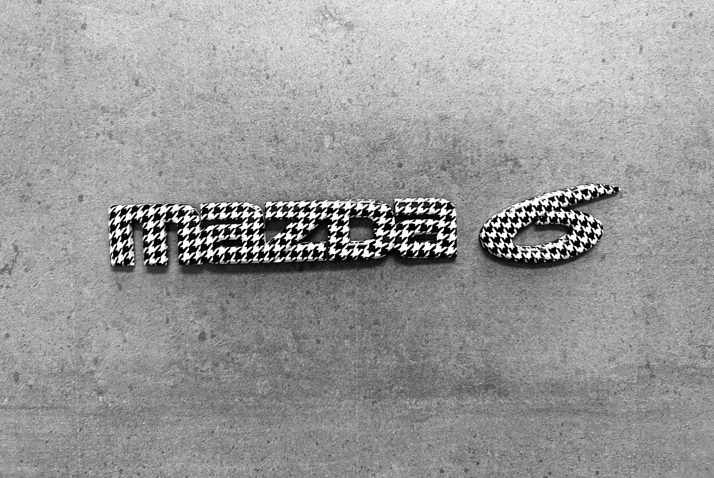 Mazda 6 Houndstooth Rear Trunk Emblem OEM Badge Mazda6