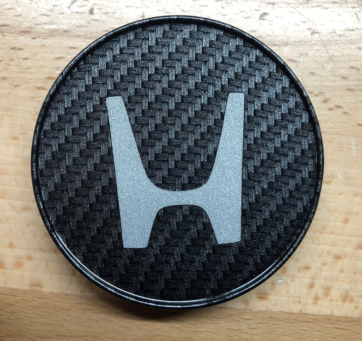 Honda Civic Carbon Fiber Wheel Center Cap Set x4 OEM