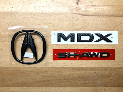 Acura MDX Carbon Fiber Effect Emblem Set 2022-2023
