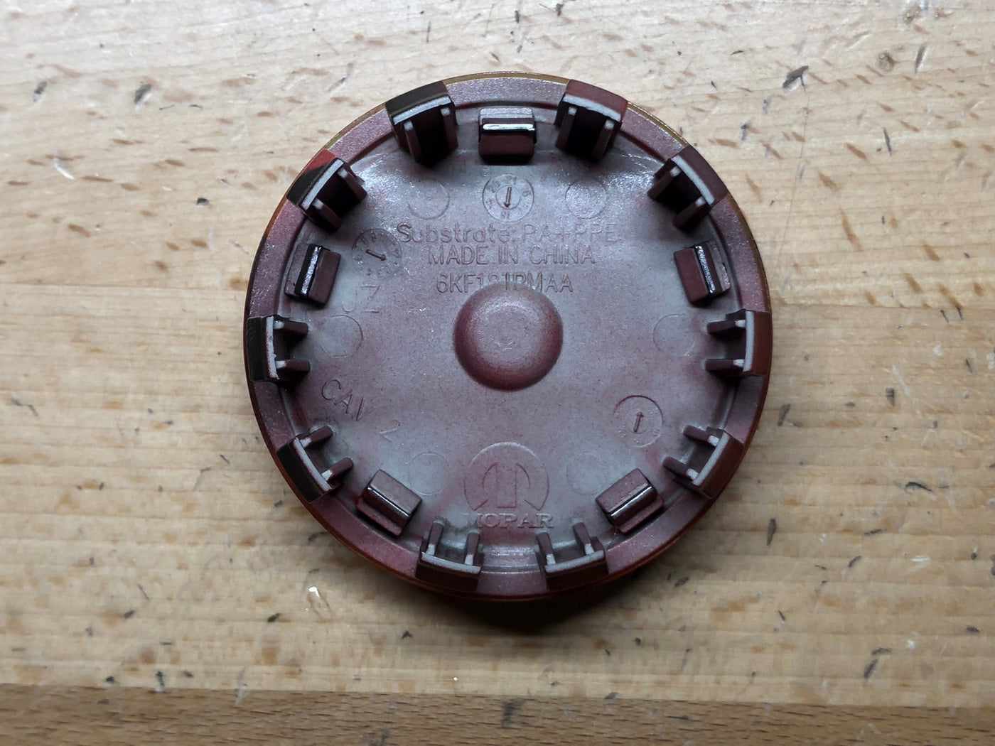 Ram 1500 2500 19-25 Red & Black Carbon Wheel Center Cap Set OEM