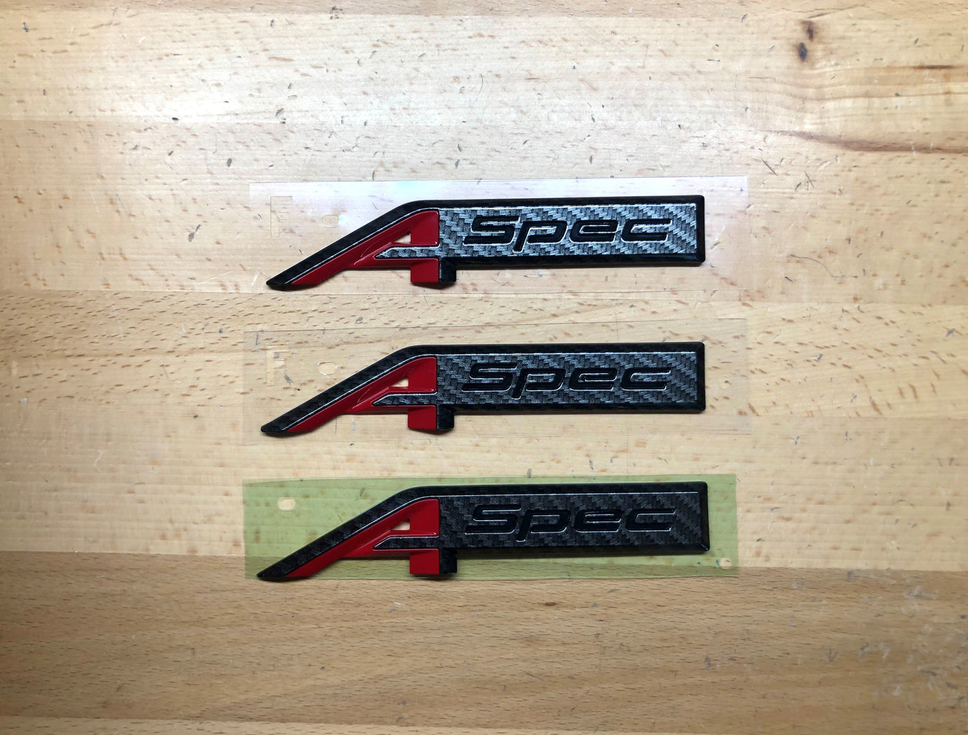 Acura TLX A-Spec Carbon Fiber Emblem Set x3