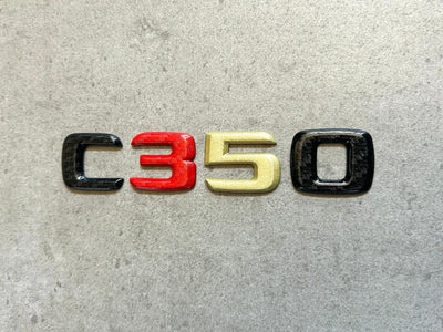 Mercedes C350 W204 German Livery Rear Star & Nameplate