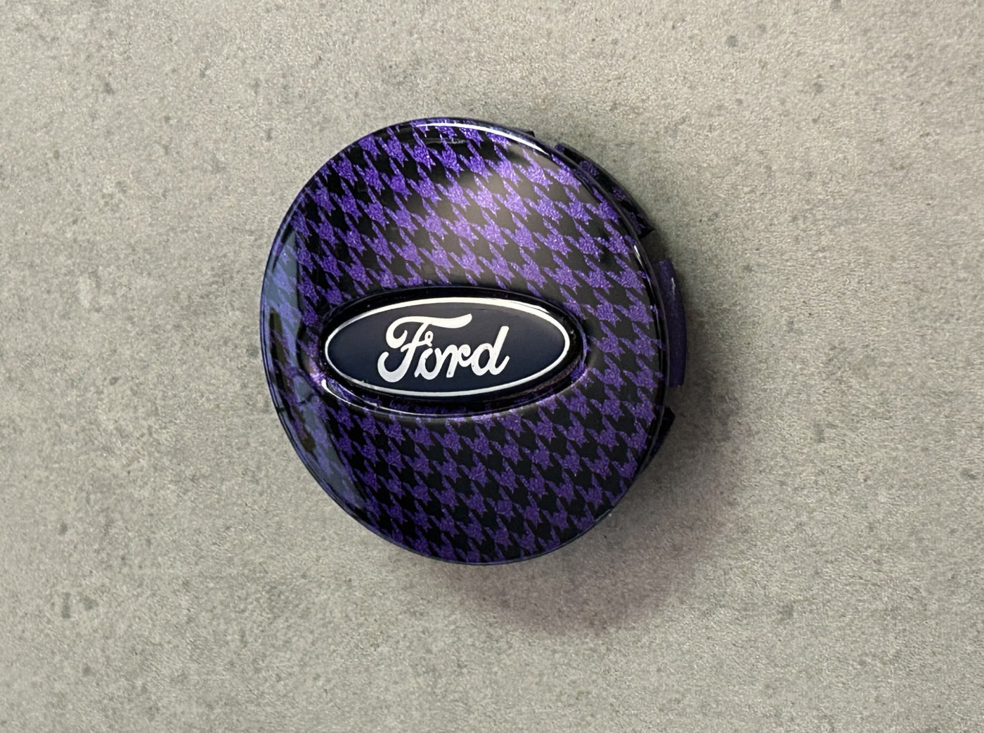 Ford Flex Purple Houndstooth Wheel Center Cap x4 Set OEM