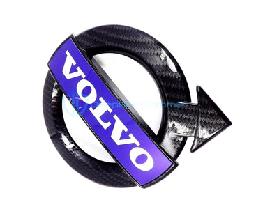 "Volvo" Hydrographic Carbon Fiber Front Emblem.