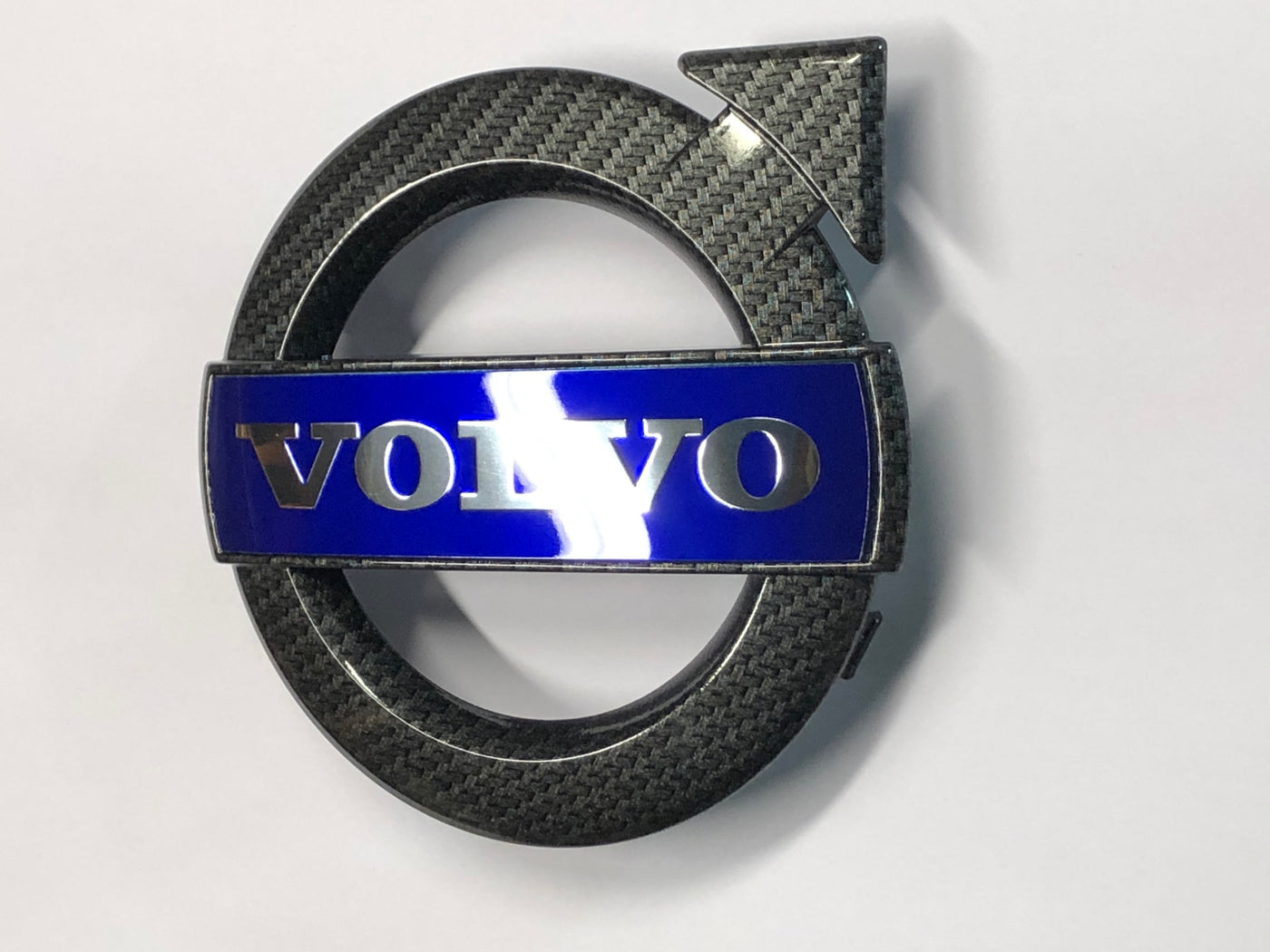 Volvo S60 Carbon Grille Emblem OEM Logo – Deep Blue Chrome