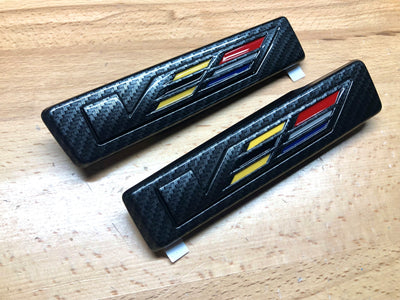 Cadillac CTS-V Carbon Fiber Side Fender Emblems