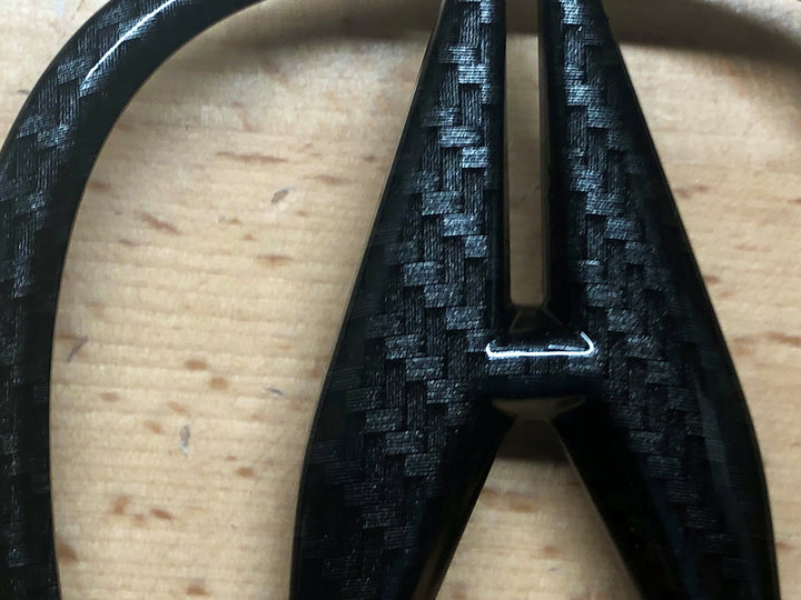 thumbnail image 2 of SESHOP 4x Acura Ignition Coil Emblem Badges - Carbon Fiber Style, For RSX TSX ILX TL RDX 2 of 5