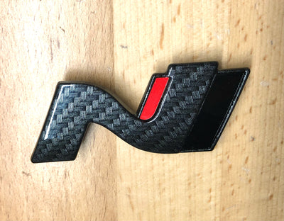 Hyundai Veloster "N" Carbon Fiber Grille Emblem