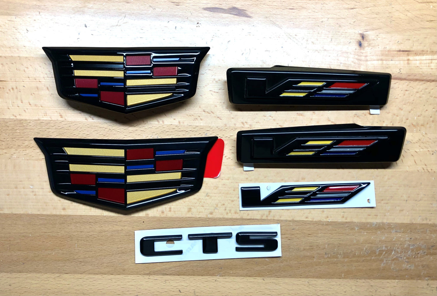 Cadillac CTS-V Carbon Fiber Effect Emblem Set