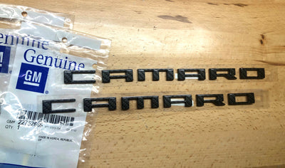 Chevy Camaro Carbon Fiber Effect Side Nameplates