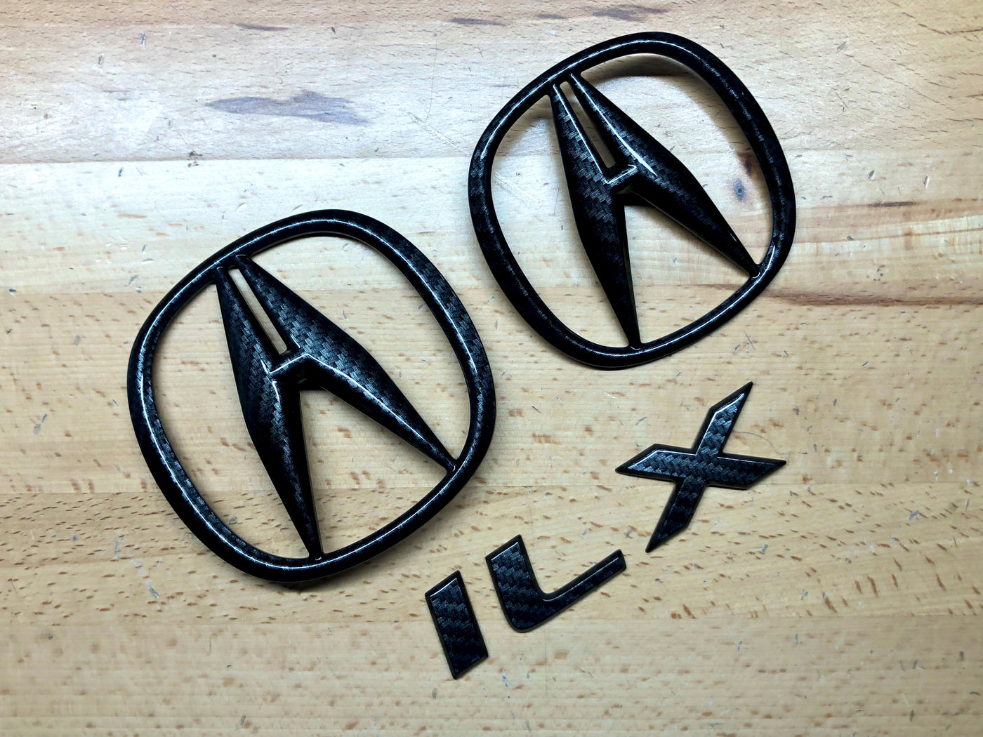 Acura ILX Carbon Fiber Effect Emblem Set 2013-2015