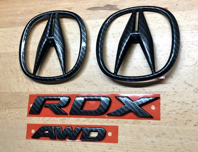Acura RDX Carbon Fiber Effect Emblem Set 2013-2018