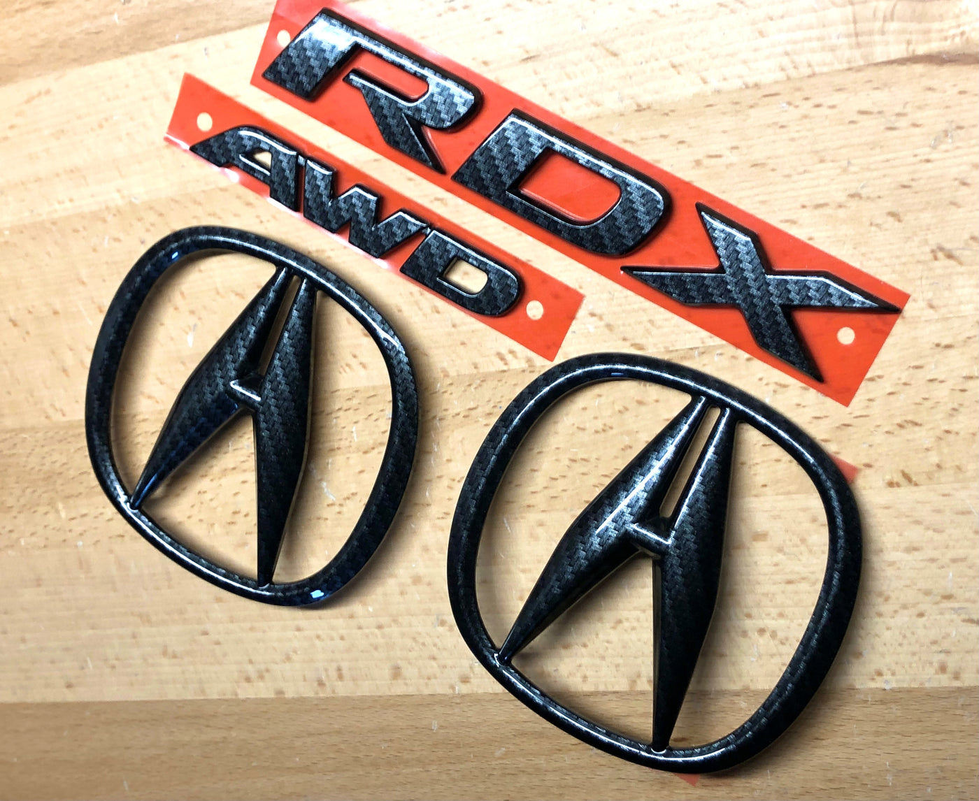 Acura RDX Carbon Fiber Effect Emblem Set 2013-2018