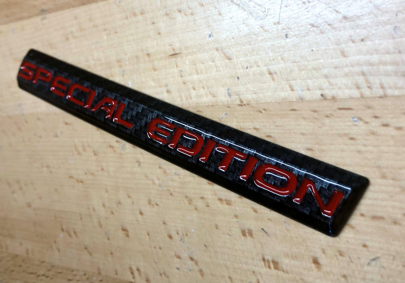 Acura Special Edition Red & Black Carbon Fiber Emblem