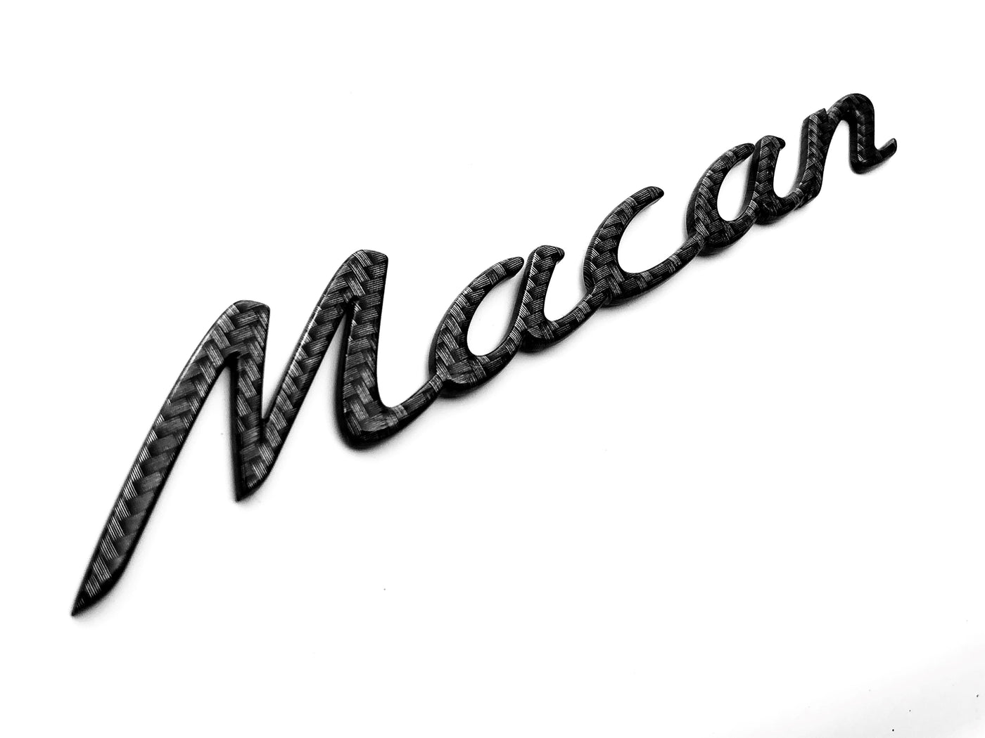 Porsche "Macan" Carbon Fiber Nameplate OEM