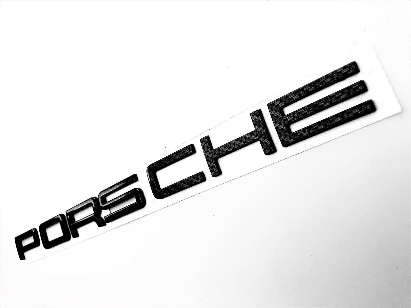 Porsche Macan Carbon Fiber Nameplate "PORSCHE"