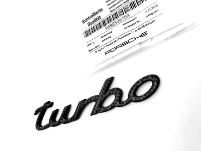 Porsche Macan Carbon Fiber "Turbo" Emblem