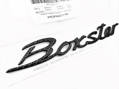 Porsche 718 "Boxster" Carbon Fiber Emblem