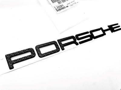 Porsche 911 Carbon Fiber Badge "PORSCHE" Nameplate