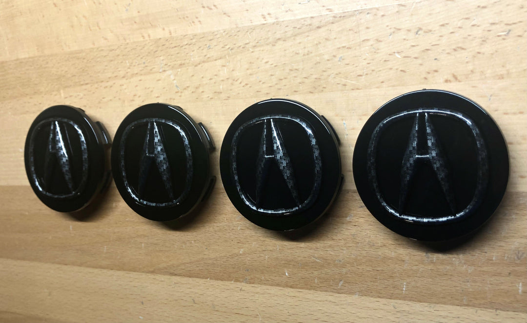 5cキューブ Acura Carbon Fiber Effect Wheel Center Cap Set x4 – Deep