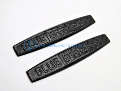 MB C-Class CL E GL ML S Carbon Fiber "Blue Efficiency" Emblems x2 OEM Fender Badges