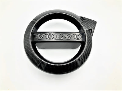Volvo XC40 Black Carbon Fiber Grille Emblem OEM S90 XC60