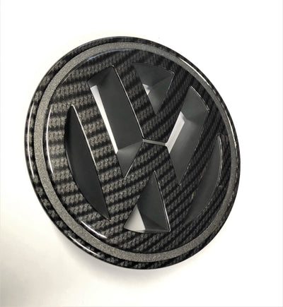 VW CC Jetta Tiguan Carbon Fiber Grille Emblem OEM