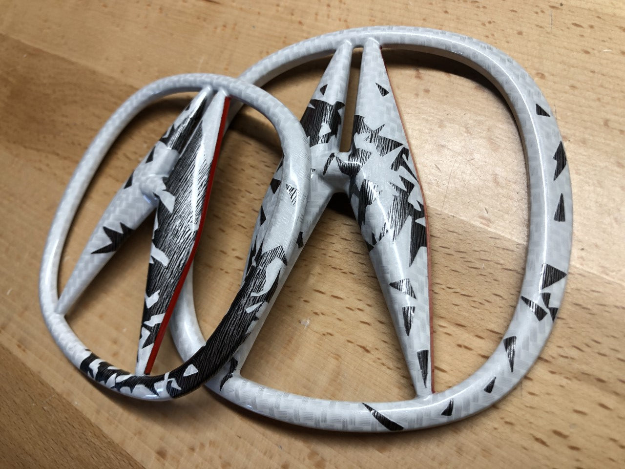 Custom Acura NSX Shattered Emblem Set