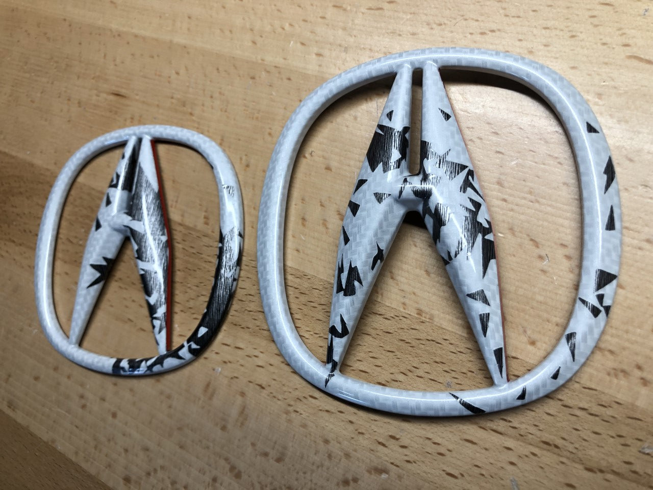 Custom Acura NSX Shattered Emblem Set